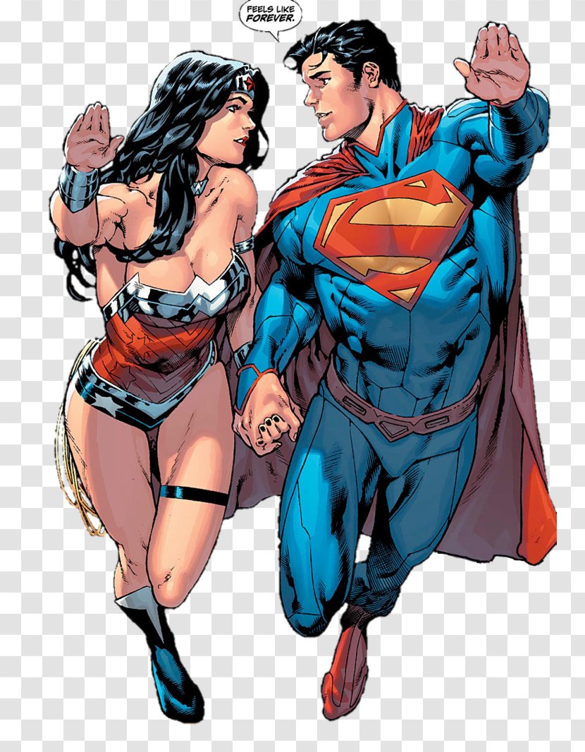 Superman Wonder Woman Comics Justice League Superboy - Muscle Transparent PNG
