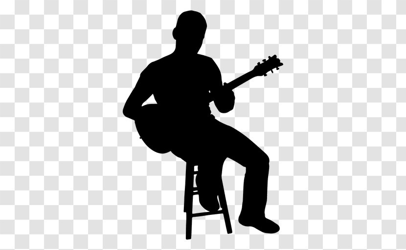 Silhouette Guitarist - Tree - Rock Band Transparent PNG