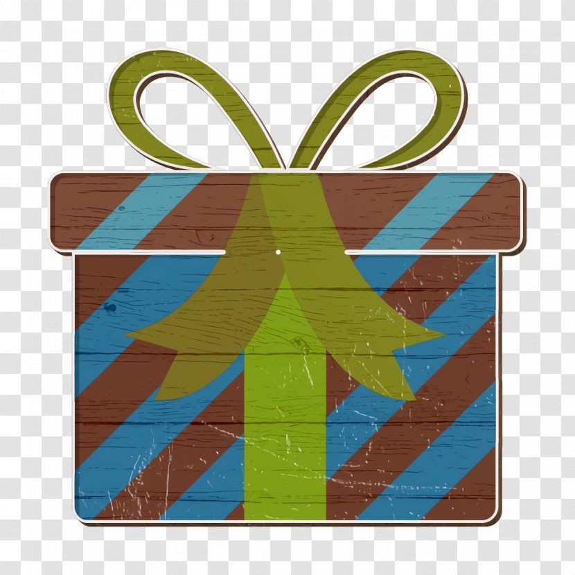 Christmas Icon - Rectangle - Brown Teal Transparent PNG