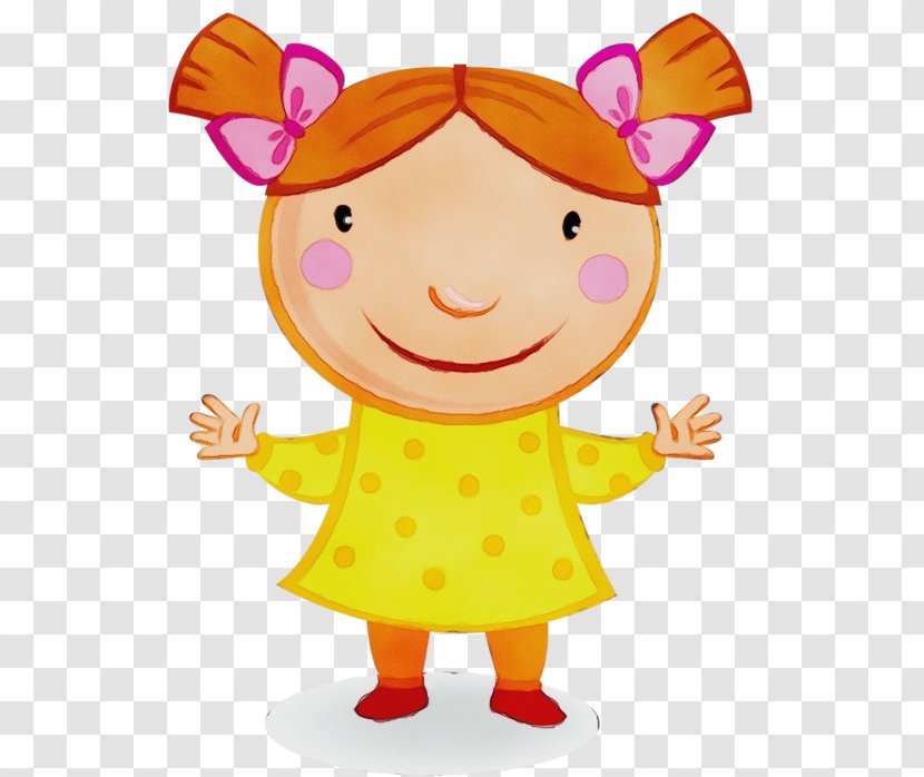 Girl Cartoon Animation Happy Child Art Transparent Png