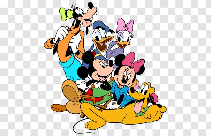 Mickey Mouse Minnie Daisy Duck Goofy Donald - Happiness - PLUTO Transparent PNG