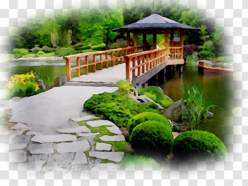 Garden Landscape Design Pond Gazebo - Japanese - Shrub Transparent PNG