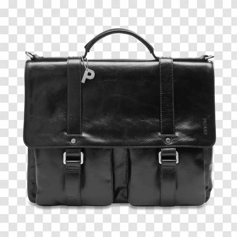 Briefcase Leather Handbag Tasche - Black Transparent PNG