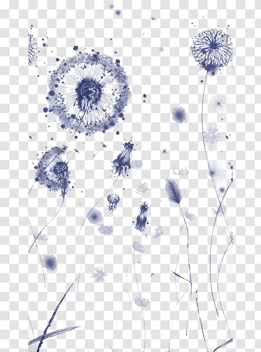 Dandelion Download - Flower Arranging - Purple Transparent PNG