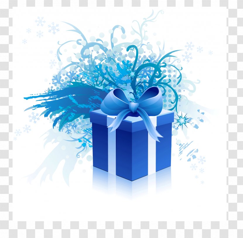 Gift - Blue Transparent PNG