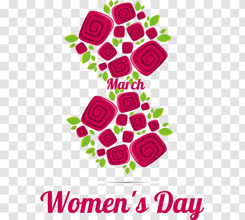 International Womens Day March 8 - Heart - Women's Element Transparent PNG
