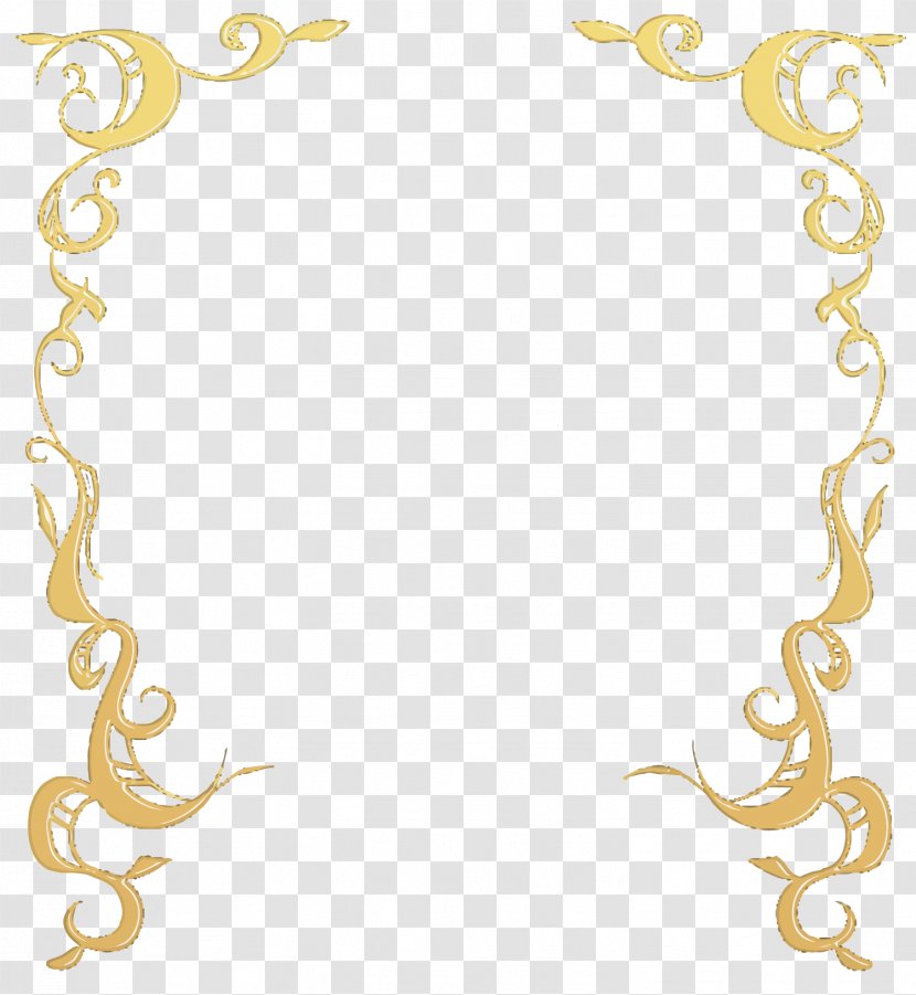 Yellow Area Pattern - Vector Golden Lace Transparent PNG