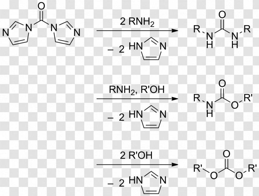 Carbonyldiimidazole Amine Ester Chemical Synthesis Peptide - Number - Bullet Transparent PNG