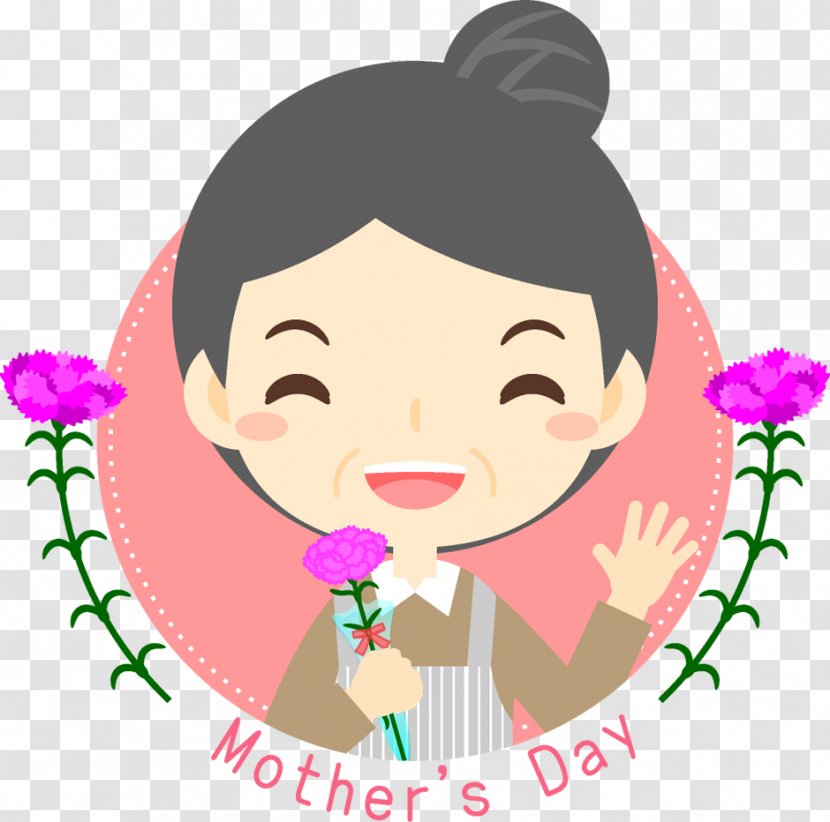 Clip Art Illustration Mother's Day Carnation - Flower - Mothers Transparent PNG