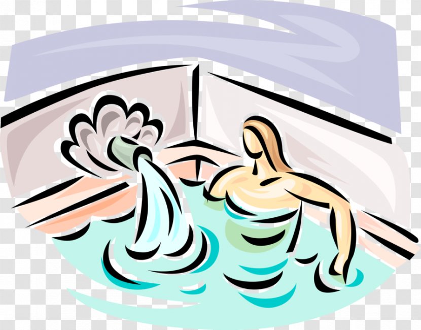 Clip Art Illustration Thumb Product Cartoon - Jacuzzi Transparent PNG