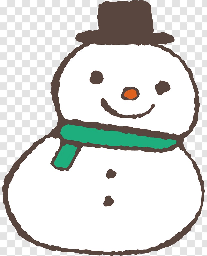 Snowman - Cartoon - Fictional Character Smile Transparent PNG