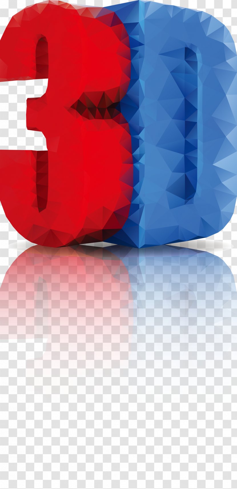 3D Computer Graphics Microsoft Word Film - Blue - The Effect Of Red And Transparent PNG