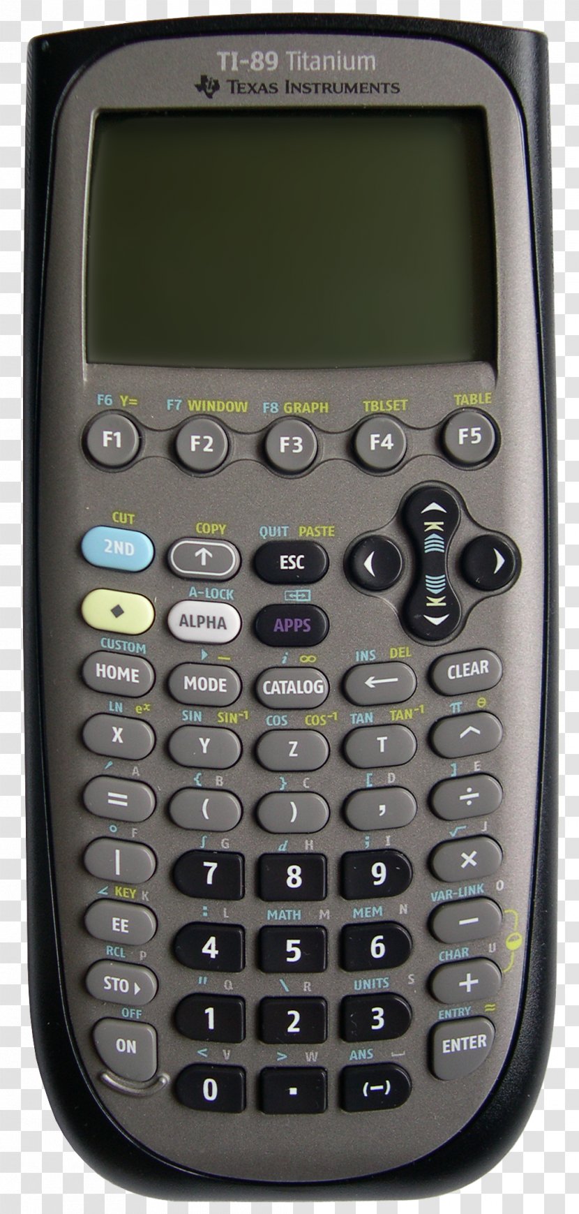 TI-89 Series Graphing Calculator Texas Instruments TI-83 - Office Equipment Transparent PNG