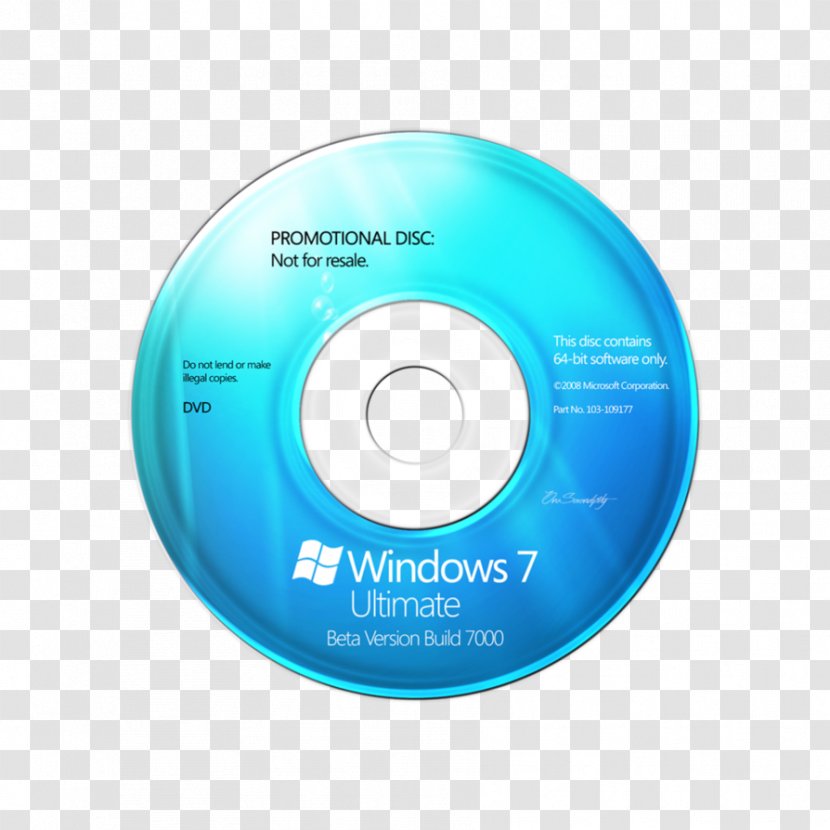 Windows 7 Compact Disc DVD Desktop Wallpaper - Dvd Maker - Cd/dvd Transparent PNG