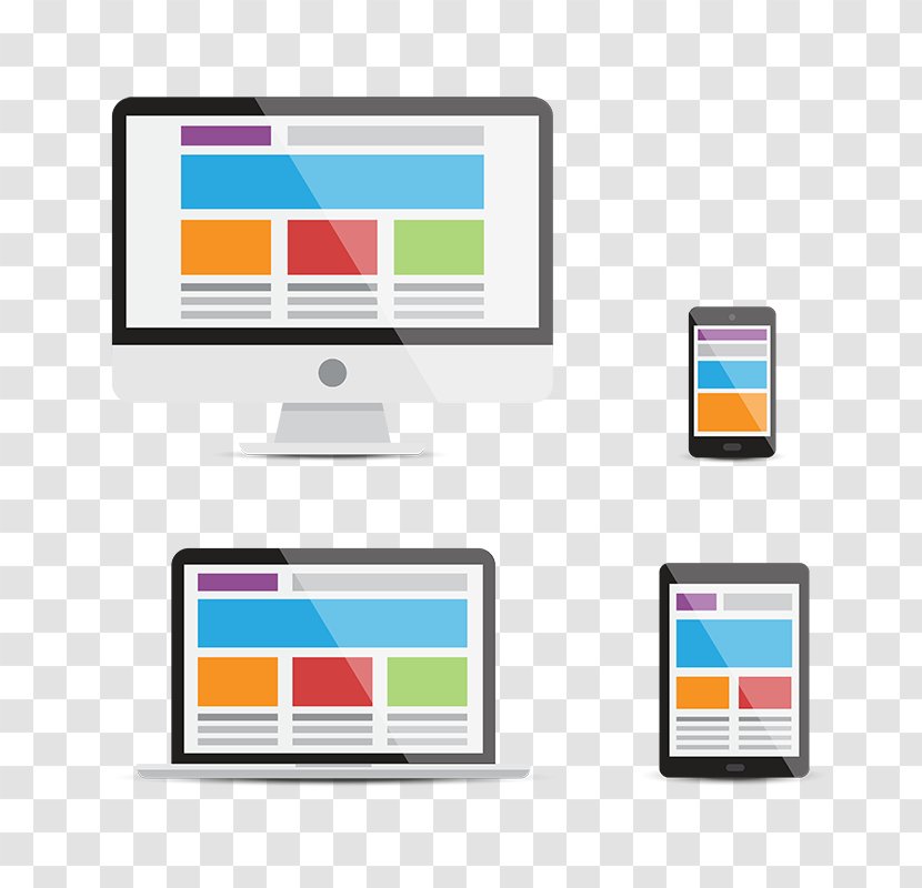 Responsive Web Design Digital Marketing Flat - Computer Icon - Devices, Transparent PNG