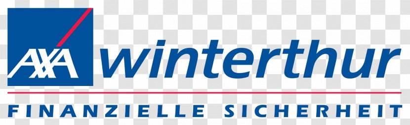 AXA Versicherung Winterthur Group Logo Insurance - Banner Transparent PNG