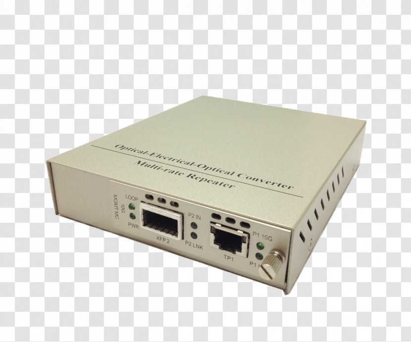 10 Gigabit Ethernet Hub Fast Fiber Media Converter - Optics Transparent PNG