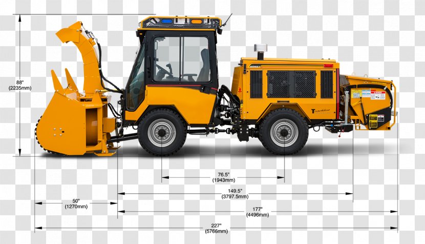 Commercial Vehicle Machine Trackless Vehicles Ltd. Tractor Snowplow - Motor Transparent PNG