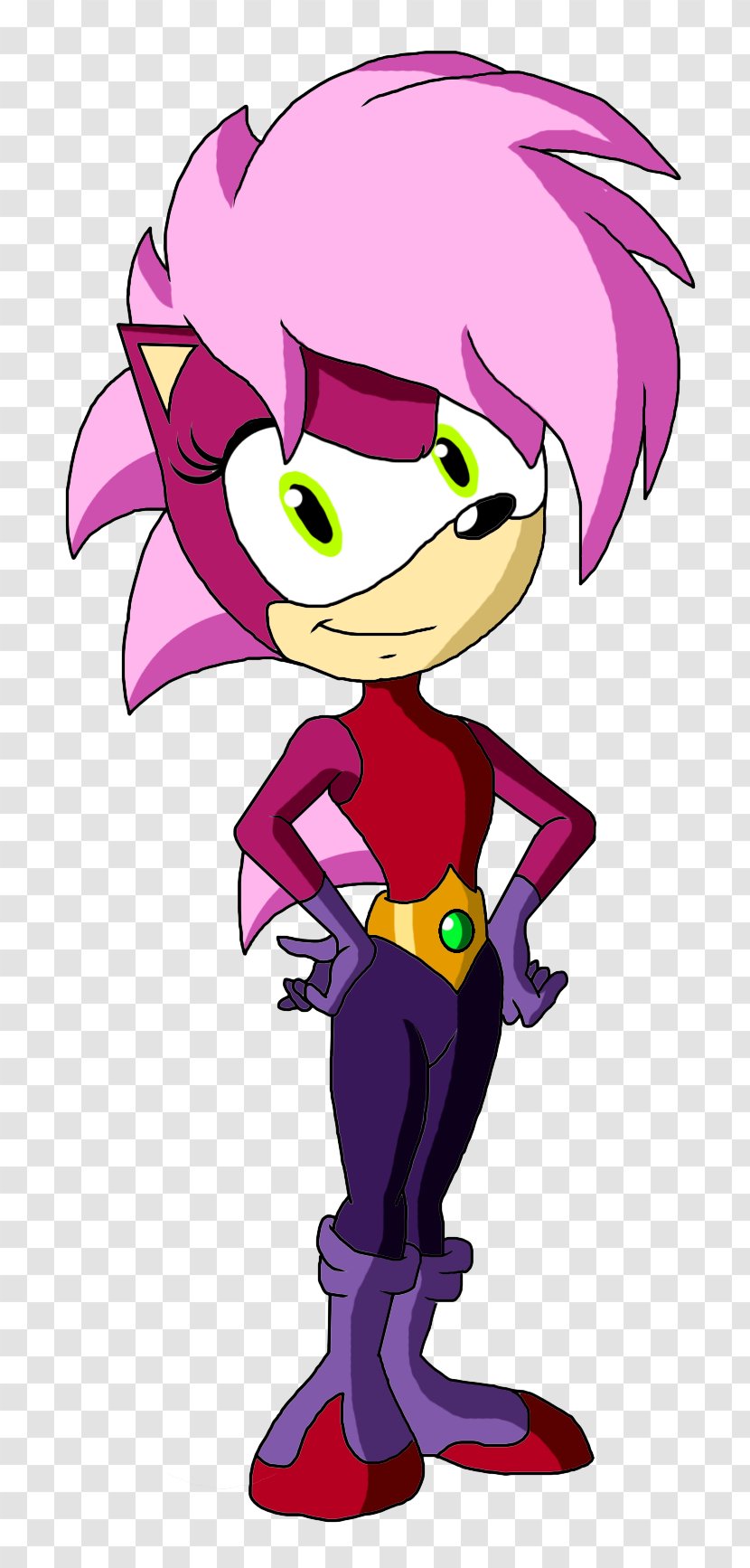 Sonic The Hedgehog Shadow Sonia Amy Rose Manic - Watercolor Transparent PNG