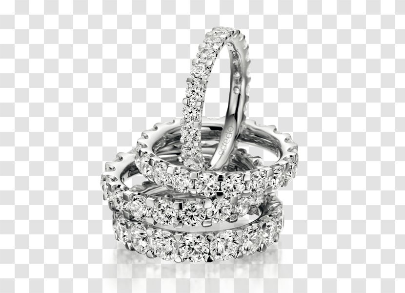 Wedding Ring Silver Bling-bling - Metal Transparent PNG