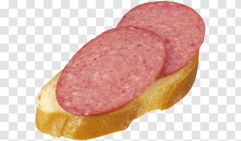 Butterbrot Hamburger Genoa Salami Sausage - Turkey Ham Transparent PNG