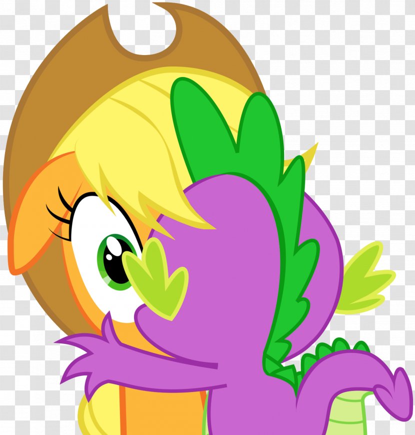 Spike Applejack Rarity Pony Art - Flower Transparent PNG