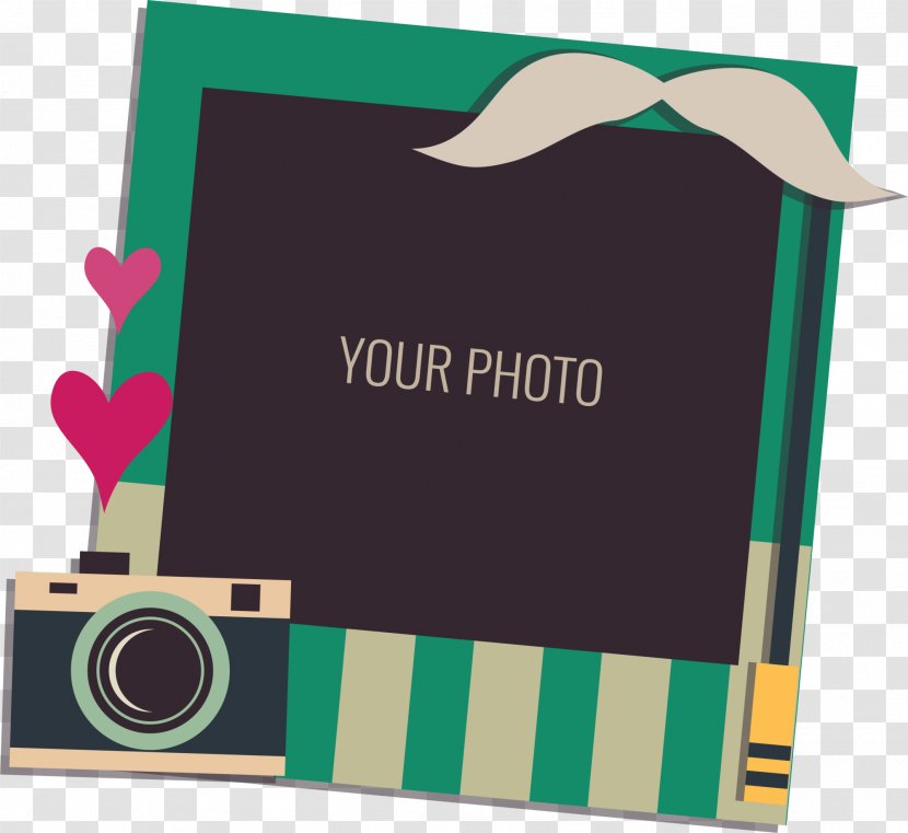Picture Frame Illustration - Painting - Green Camera Card Transparent PNG