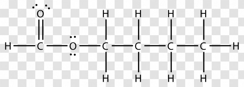 Butyl Formate Lewis Structure C5H10O2 Valeric Acid - Flower - Tree Transparent PNG