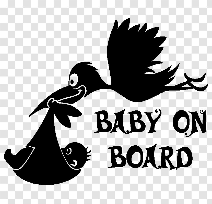 Infant Child Sticker Clip Art - Wing - Baby On Board Transparent PNG