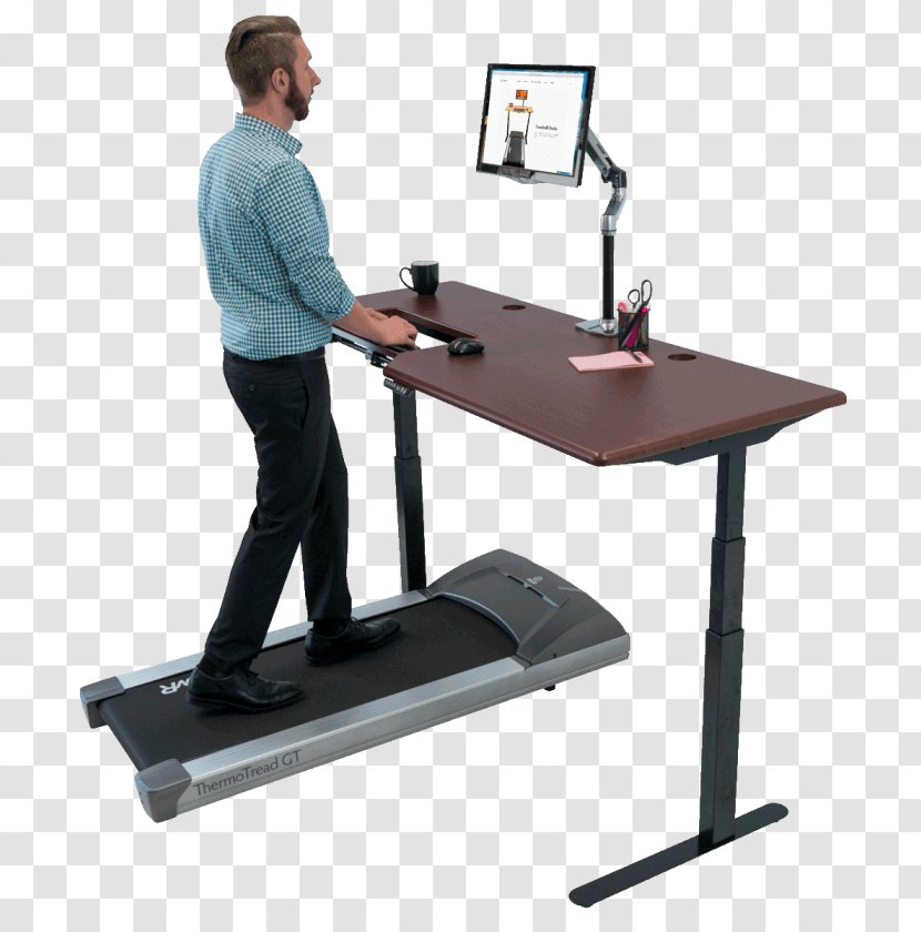 Treadmill Desk Standing - Exercise Equipment - Office Transparent PNG