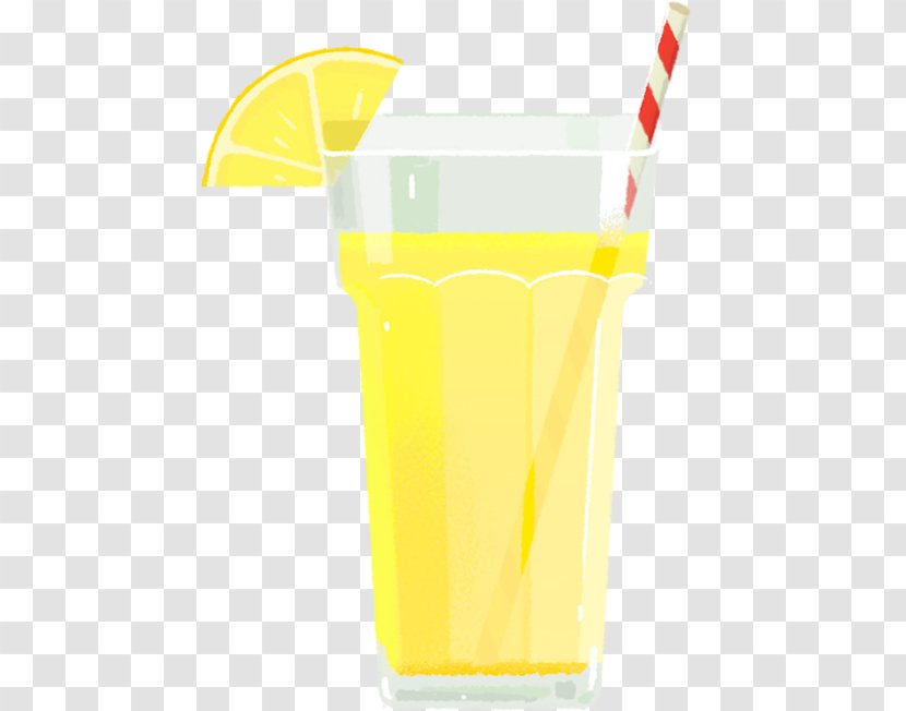 Orange Juice Drink Harvey Wallbanger Soft Cocktail Garnish Transparent PNG