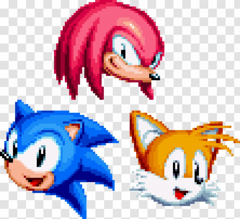 Sonic Mania Knuckles The Echidna Heroes Tails Chaos - Art - Sprite Transparent PNG