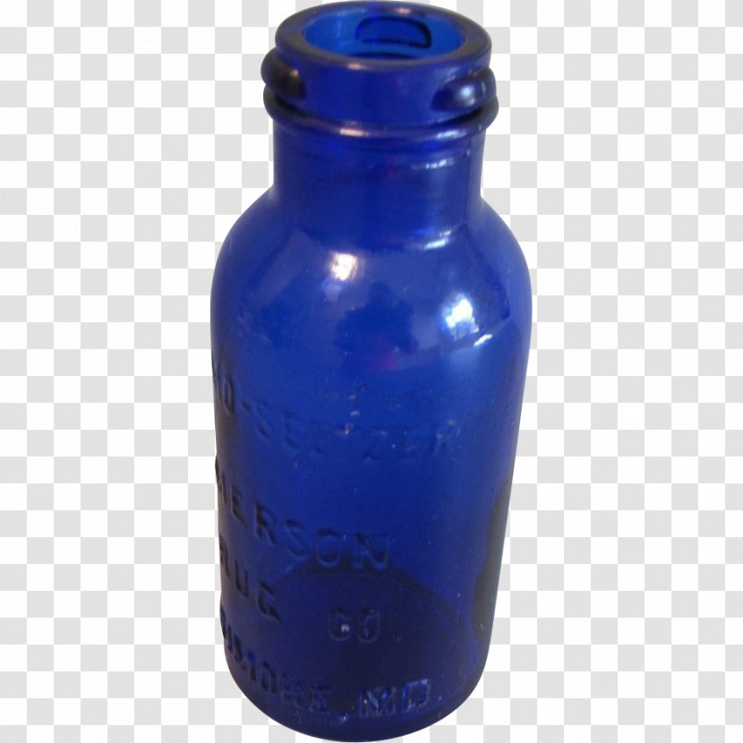 Water Bottles Glass Bottle Cobalt Blue Liquid Cylinder Transparent PNG