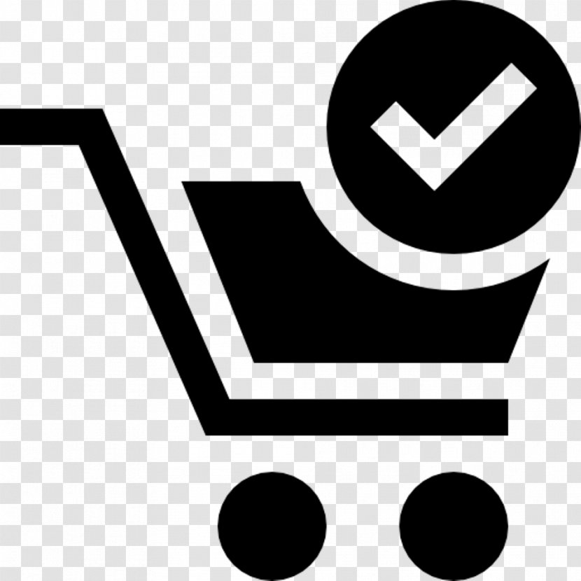 Shopping Cart - Black And White - ECommerce Transparent PNG