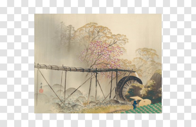 Adachi Museum Of Art Spring Drizzle Painting Nihonga Transparent PNG