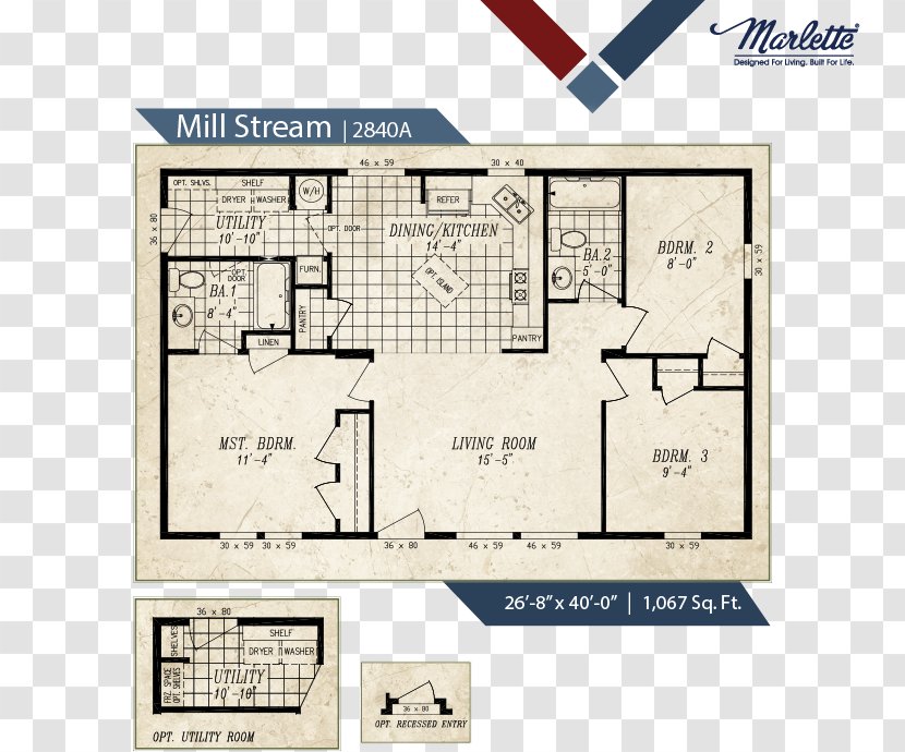 Marlette Oregon House Manufactured Housing Floor Plan Mobile Home - Media Transparent PNG