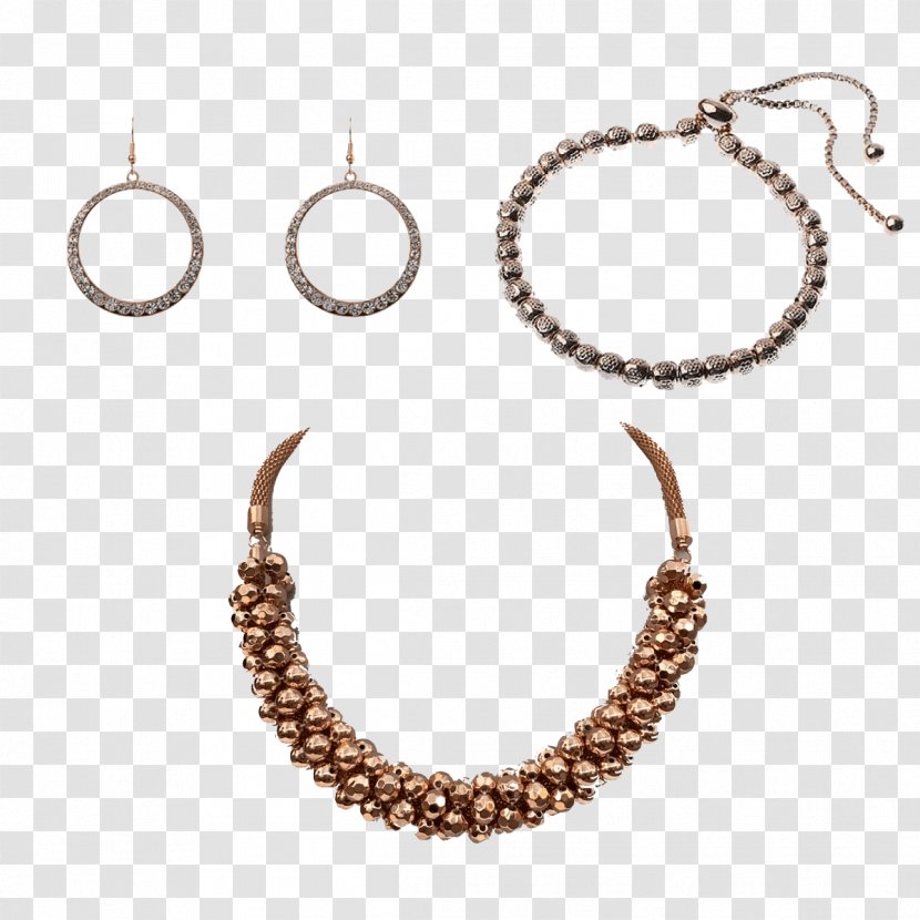Earring Necklace Jewellery Chain Clothing Accessories - Gold Transparent PNG