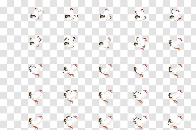 Chicken Meat Sprite Buffalo Wing Animation - Falling Feathers Transparent PNG