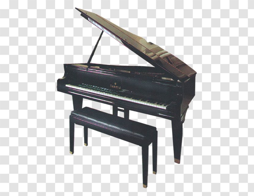 Digital Piano Musical Instrument - Watercolor - Black Transparent PNG