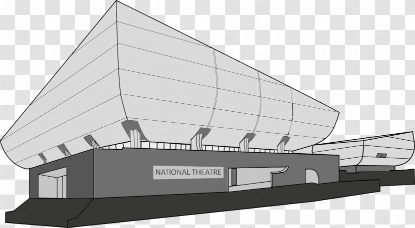 Royal National Theatre Of Ghana Architecture Theater Cinema - Structure - Building Cliparts Transparent PNG
