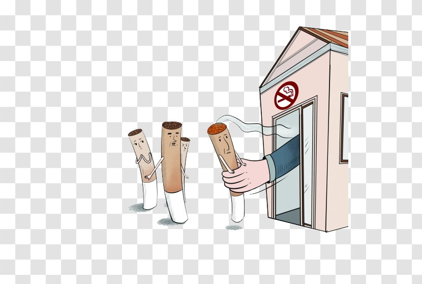 Smoking Cessation Ban Combustion - Watercolor - Out Of The Burning Cigarette Butts Outside House Transparent PNG