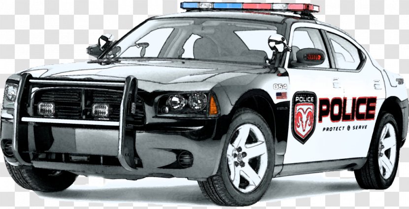 Police Car Dodge Charger (B-body) - Vehicle Transparent PNG