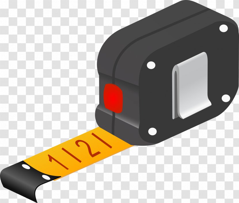 Tape Measures Measurement Compact Cassette Clip Art - Tool - TAPE Transparent PNG