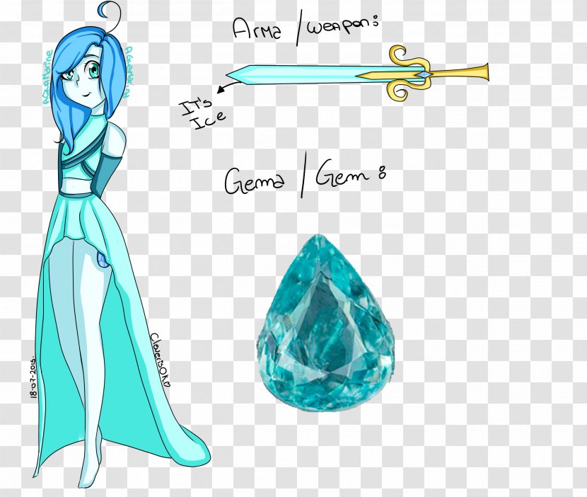 Aquamarine Gemstone Drawing Blue Turquoise - Aqua Transparent PNG