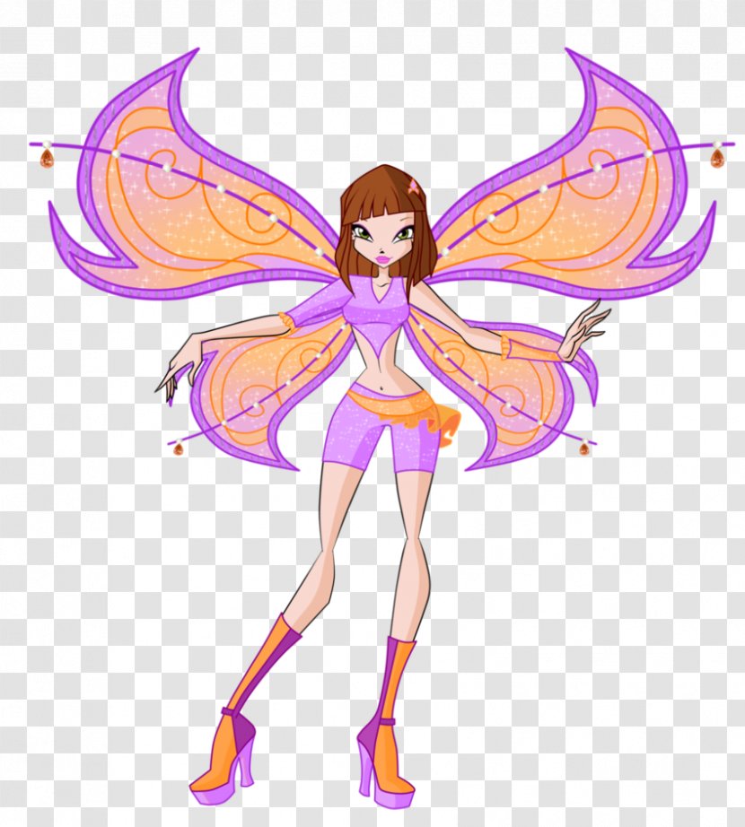 Believix Fairy Winx Rainbow Bloom - Mythical Creature - Flyer Transparent PNG