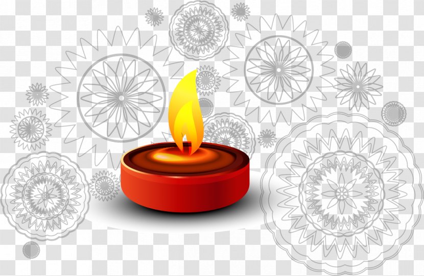 Brand Wallpaper - Computer - Vector Red Candle Transparent PNG