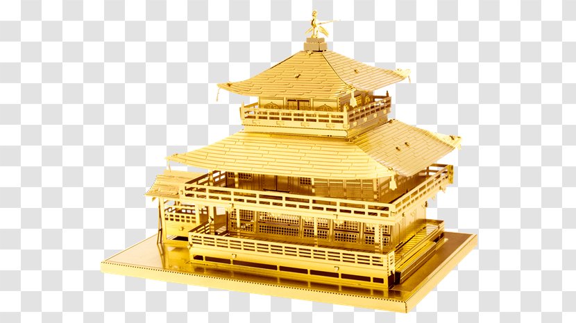 Kinkaku-ji The Temple Of Golden Pavilion Fascinations Metal Earth 3D Laser Cut Model Himeji Castle - Metalearth Bridges Box Set - 1st Rank 3d Number Transparent PNG