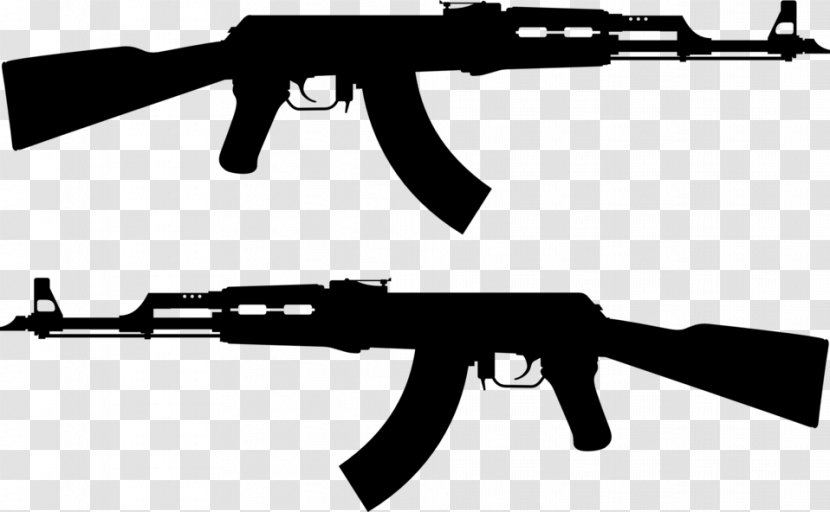 AK-47 Firearm Clip Art - Cartoon - Ak 47 Transparent PNG