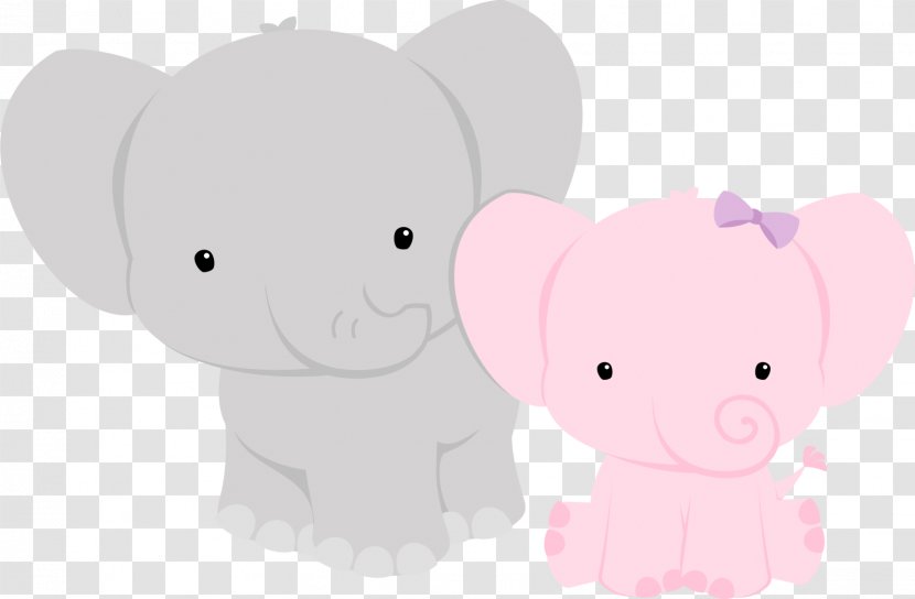 Elephant Baby Shower Animal Clip Art - Heart Transparent PNG