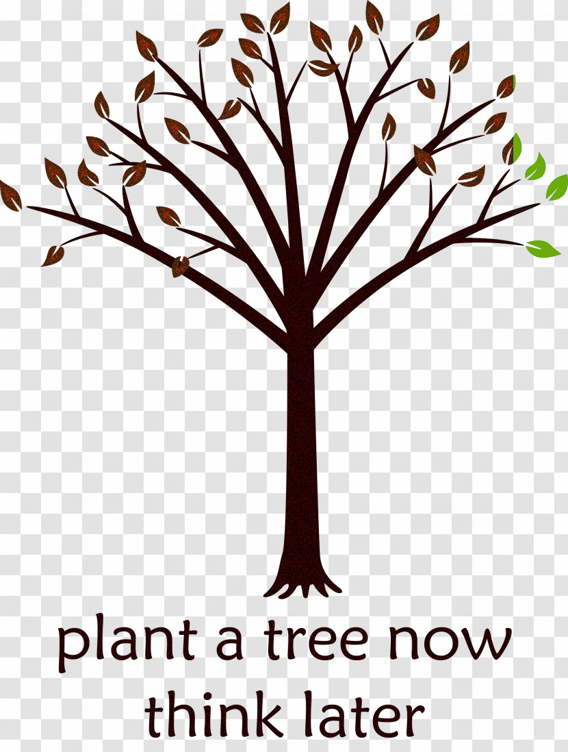 Plant A Tree Now Arbor Day Tree Transparent PNG